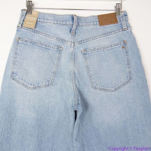 NEW Madewell Petite Superwide-Leg Jeans in Blaisdell Wash, 29P - Picture 7 of 16